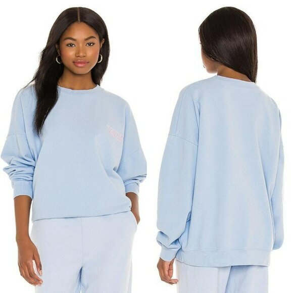 REVOLVE Tops - LPA Everything Is The Best Sweatshirt - Cloud Blue